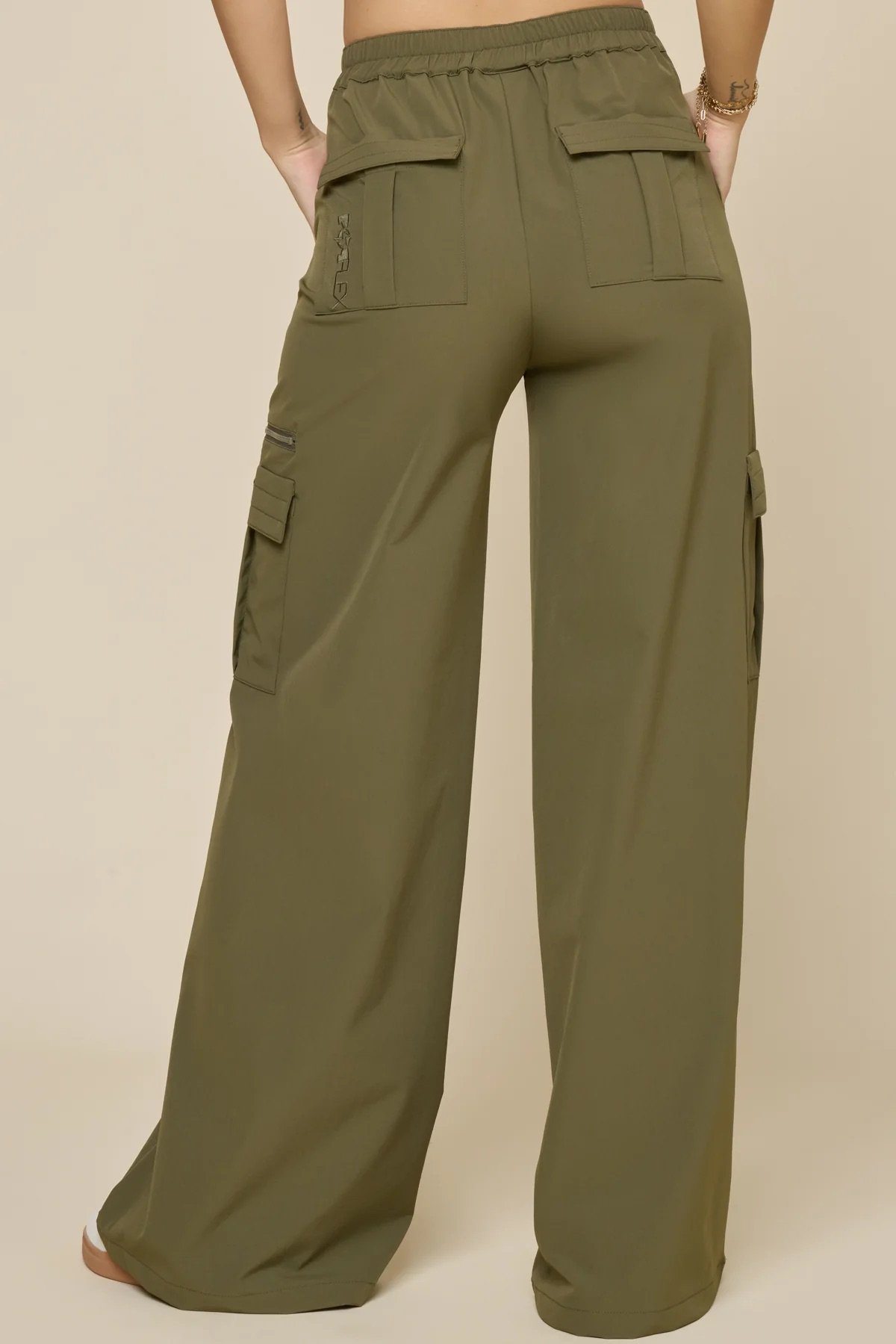 Y2K Gimmick Cargo Pants Zip Hem Khaki 【公式通販】